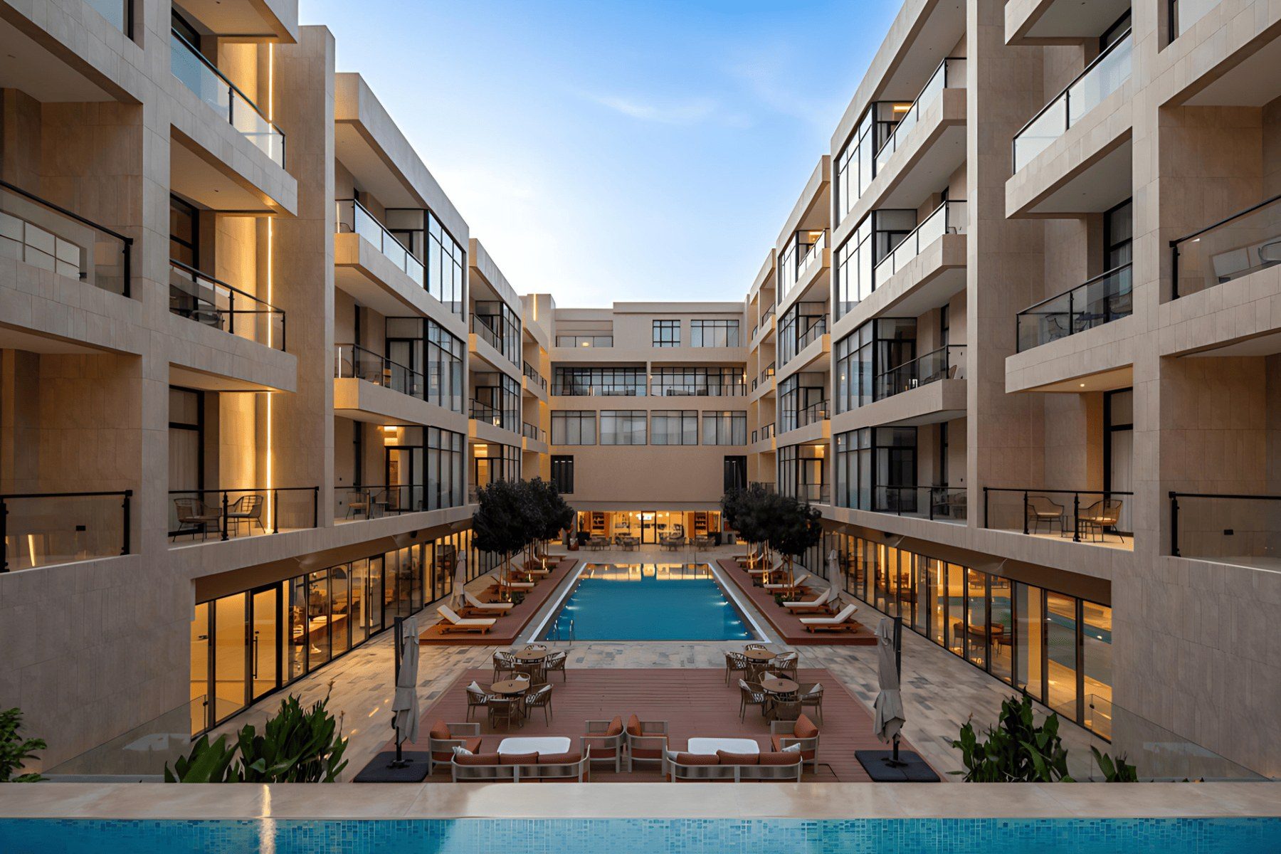 Olaya residential compound of family apartments in Riyadh